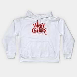 Merry Christmas And Happy New Year Kids Hoodie